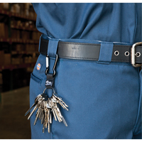 Porte-clés à mousqueton, Métal en alliage de zinc, Câble 4-1/2", Fixation Mousqueton OK369 | M & M Nord Ouest Inc