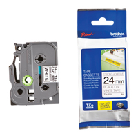 Ruban industriel lamin&eacute;, 24 mm x 13', Noir sur blanc M & M Nord Ouest Inc