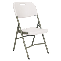 Chaises pliantes, Poly&eacute;thyl&egrave;ne, Blanc, Capacit&eacute; 350 lb M & M Nord Ouest Inc