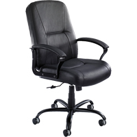 Serenity Big & Tall Chair, Leather, Black, 500 lbs. Capacity M & M Nord Ouest Inc