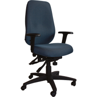 Chaises ergonomiques de s&eacute;rie petite Cierra, Tissu, Bleu, Capacit&eacute; 300 lb M & M Nord Ouest Inc