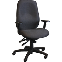 Chaises ergonomiques Cierra , Tissu, Noir, Capacit&eacute; 275 lb M & M Nord Ouest Inc