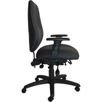 Chaises ergonomiques robustes Cierra , Tissu, Noir, Capacit&eacute; 400 lb M & M Nord Ouest Inc