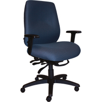 Chaises ergonomiques robustes Cierra , Tissu, Bleu, Capacit&eacute; 400 lb M & M Nord Ouest Inc