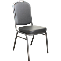 Chaises empilables, Vinyle, Hauteur 37", Capacit&eacute; 275 lb, Noir M & M Nord Ouest Inc