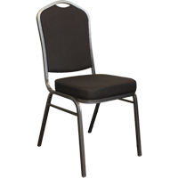 Chaises empilables, Tissu, Hauteur 37", Capacit&eacute; 275 lb, Noir M & M Nord Ouest Inc