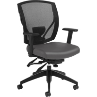 Chaises &agrave; bras Multi-Tilter, Vinyle, Charbon, Capacit&eacute; 300 lb M & M Nord Ouest Inc