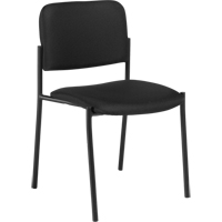 Chaises sans accoudoirs empilables, Tissu, Hauteur 32", Capacit&eacute; 300 lb, Noir M & M Nord Ouest Inc