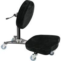 Chaise de calibre soudage ergonomique Flex<sup>MC</sup>, Mobile, Ajustable, Tissu Siège, Noir/gris OP427 | M & M Nord Ouest Inc