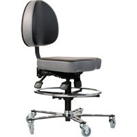 Chaise ergonomique TF 180<sup>MC</sup>, Vinyle, Noir OP492 | M & M Nord Ouest Inc