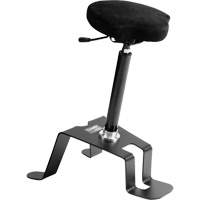 Chaise ergonomique de calibre soudage assis-debout TA 200<sup>MC</sup>, Position assise/debout, Ajustable, Tissu Siège, Noir/gris OP494 | M & M Nord Ouest Inc