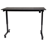 Adjustable Stand-Up Desk, Stand-Alone Desk, 45-1/4" H x 29-1/2" D, Black OP576 | M & M Nord Ouest Inc