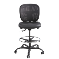 Tabouret robuste Vue, Vinyle, Noir, Capacit&eacute; 350 lb M & M Nord Ouest Inc