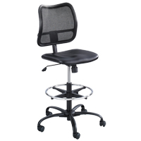 Tabouret ergonomique Vue, Vinyle, Noir, Capacit&eacute; 250 lb M & M Nord Ouest Inc