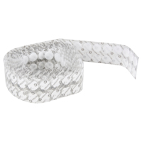 Attaches en jeton, Boucle et crochet, 3/4" dia., Adh&eacute;sif, Blanc M & M Nord Ouest Inc