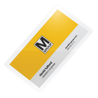 Pochettes laminées pour cartes d'affaires Swingline<sup>MD</sup> GBC<sup>MD</sup> UltraClear<sup>MC</sup> OP832 | M & M Nord Ouest Inc