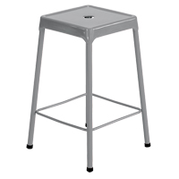 Tabouret en acier pour comptoir Safco, Stationnaire, Fixe, 25", Acier Si&egrave;ge, Gris M & M Nord Ouest Inc