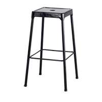 Tabouret en acier pour bistro Safco, Stationnaire, Fixe, 29", Acier Si&egrave;ge, Noir M & M Nord Ouest Inc