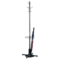 Coat Rack with Umbrella Stand, 70" H, Black, 4 Hook(s) OP878 | M & M Nord Ouest Inc