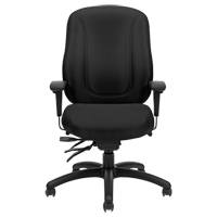 Overtime High Back Chair, Fabric, Black, 300 lbs. Capacity M & M Nord Ouest Inc