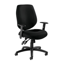 Six 31 Operator Chair, Fabric, Black, 250 lbs. Capacity M & M Nord Ouest Inc