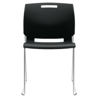 Chaise, Plastique, Hauteur 32-1/2", Capacité 300 lb, Noir OP933 | M & M Nord Ouest Inc
