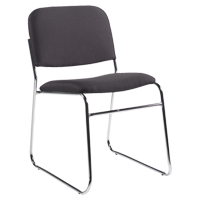 Chaise sans accoudoirs, Tissu, Hauteur 30", Capacité 200 lb, Noir OP936 | M & M Nord Ouest Inc