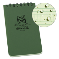Carnet de notes de poche à spirale, Couverture souple, Vert, 100 Pages, 3" , 5"  OQ404 | M & M Nord Ouest Inc