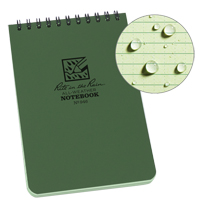 Carnet de notes de poche à spirale, Couverture souple, Vert, 100 Pages, 4" , 6"  OQ407 | M & M Nord Ouest Inc