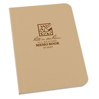 Memo Book, Soft Cover, Tan, 112 Pages, 3-1/2" W x 5" L OQ417 | M & M Nord Ouest Inc