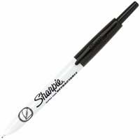 Retractable Permanent Marker, Ultra Fine, Black M & M Nord Ouest Inc