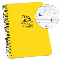 Carnet de notes de poche &agrave; spirale lat&eacute;rale, Couverture souple, Jaune, 64 Pages, 4-5/8" , 7"  M & M Nord Ouest Inc