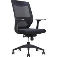 Chaise de bureau ajustable &agrave; basculement synchronis&eacute; s&eacute;rie Activ, Tissu/Mailles, Noir, Capacit&eacute; 275 lb M & M Nord Ouest Inc
