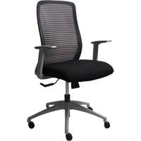 Chaise de bureau ajustable série Era<sup>MC</sup>, Tissu/Mailles, Noir, Capacité 275 lb OQ965 | M & M Nord Ouest Inc