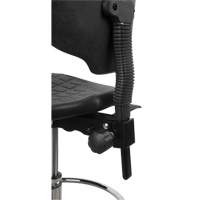 Heavy-Duty Ergonomic Stool, Mobile, Adjustable, 39" - 48", Polyurethane Seat, Black OR330 | M & M Nord Ouest Inc