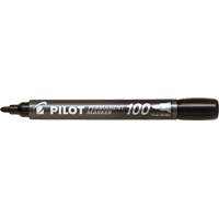 Marqueur permanent Pilot 100, Ronde, Noir OR455 | M & M Nord Ouest Inc