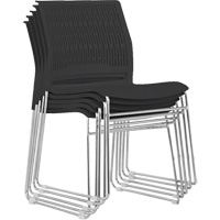 Chaises empilables, Polypropyl&egrave;ne, Hauteur 32-3/8", Capacit&eacute; 250 lb, Noir M & M Nord Ouest Inc