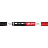 Markal<sup>®</sup> Dura-Ink<sup>®</sup> Dual Colour Permanent Ink Marker, Bullet, Black/Red OR463 | M & M Nord Ouest Inc