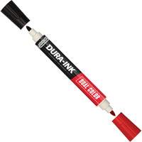 Markal&reg; Dura-Ink&reg; Dual Colour Permanent Ink Marker, Black/Red, Bullet Tip M & M Nord Ouest Inc