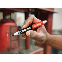 Markal&reg; Dura-Ink&reg; Dual Colour Permanent Ink Marker, Black/Red, Bullet Tip M & M Nord Ouest Inc