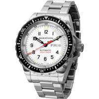 Tr&egrave;s grande montre automatique &eacute;dition arctique avec jour/date avec bracelet en acier inoxydable, Num&eacute;rique, &agrave; piles, 46 mm, Argent M & M Nord Ouest Inc