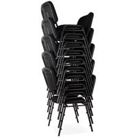 Chaises empilables, Tissu, Hauteur 32", Capacit&eacute; 250 lb, Noir M & M Nord Ouest Inc