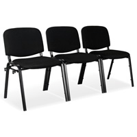 Chaises empilables, Tissu, Hauteur 32", Capacit&eacute; 250 lb, Noir M & M Nord Ouest Inc