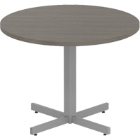 Table ronde &agrave; hauteur r&eacute;glable Newland, 36" lo x 36" la x 29" h, Dessus de 1", Stratifi&eacute;, Brun M & M Nord Ouest Inc