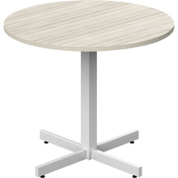 Table ronde &agrave; hauteur r&eacute;glable Newland, 36" lo x 36" la x 29" h, Dessus de 1", Stratifi&eacute;, Havane M & M Nord Ouest Inc