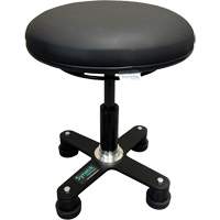 Tabouret ergonomique OmniStool, Mobile, Ajustable, Vinyle Si&egrave;ge, Noir M & M Nord Ouest Inc