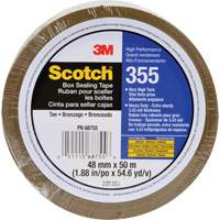 Ruban d'emballage Scotch 355, Adh&eacute;sif Thermofusible, 3,4 mils, 48 mm (1-22/25") x 50 m (164') M & M Nord Ouest Inc