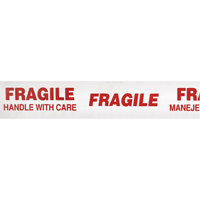 Ruban d'emballage Scotch 3771 avec message, Adh&eacute;sif Thermofusible, 2 mils, 48 mm (1-22/25") x 100 m (328') M & M Nord Ouest Inc