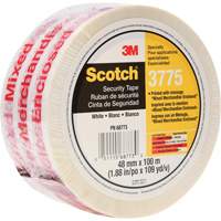 Scotch&reg; 3775 Box Sealing Tape with Message, Hot Melt Adhesive, 2 mils, 48 mm (1-22/25") x 100 m (328') M & M Nord Ouest Inc