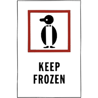 &eacute;tiquettes pour traitement sp&eacute;cial Keep Frozen, 6" lo x 4" la, Rouge/blanc M & M Nord Ouest Inc